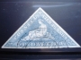 STAMP CAPE GOOD HOPE LIGHT BLUE VIER PENNIES TRIANGLE 1890 WHITE PAPER